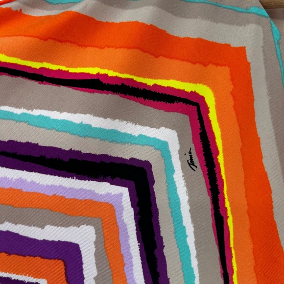 Trina Turk Louvre Swim Tunic Cover Up‎ Geometric  Print V Neck Dolman Sleeve  2 - Picture 5 of 9